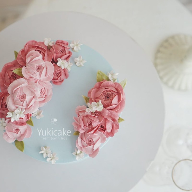 Lớp bánh hoa kem online – Hoa cánh mỏng cơ&nbsp;bản
